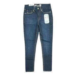 Seven7 Women's Tummy-less High Rise Slimming Stretch Skinny Jeans (Montreal  16)